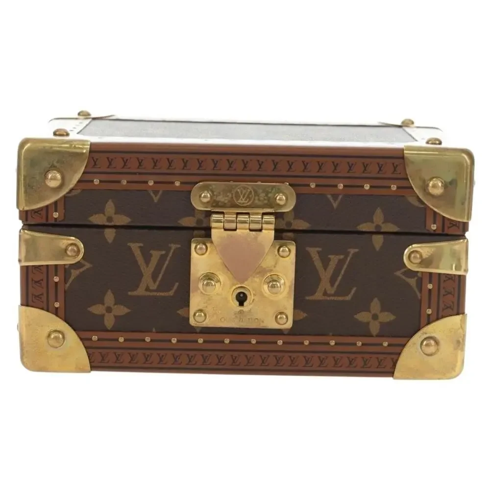 Louis Vuitton Monogram Coffretrezor 20 Jewelry Box Brown